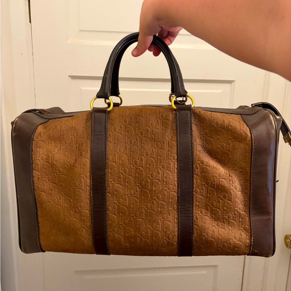 RARE Christian Dior Duffle Travel Bag Boston Large CD